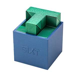 SIXT Puzzle Box by PuzzleguyStore 3D Printed Packing Puzzles - Sliding Piece Box Puzzle Expert Level Challenge - Brain Teasers For Adults