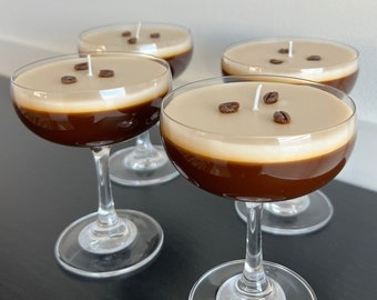 The ORIGINAL viral Espresso Martini Candle / Coupe Glass / Coffee Candle / Espresso Martini Lovers / Espresso Lovers