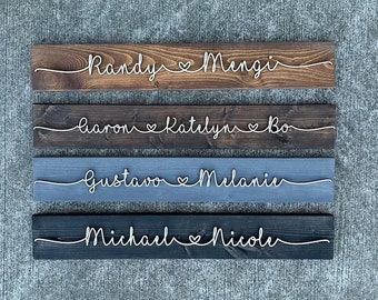 Personalized Valentines Day Gift / Love Couples Name Pallet Sign / Boyfriend Girlfriend Gift / Fiance Wedding Anniversary Gift / Custom Name