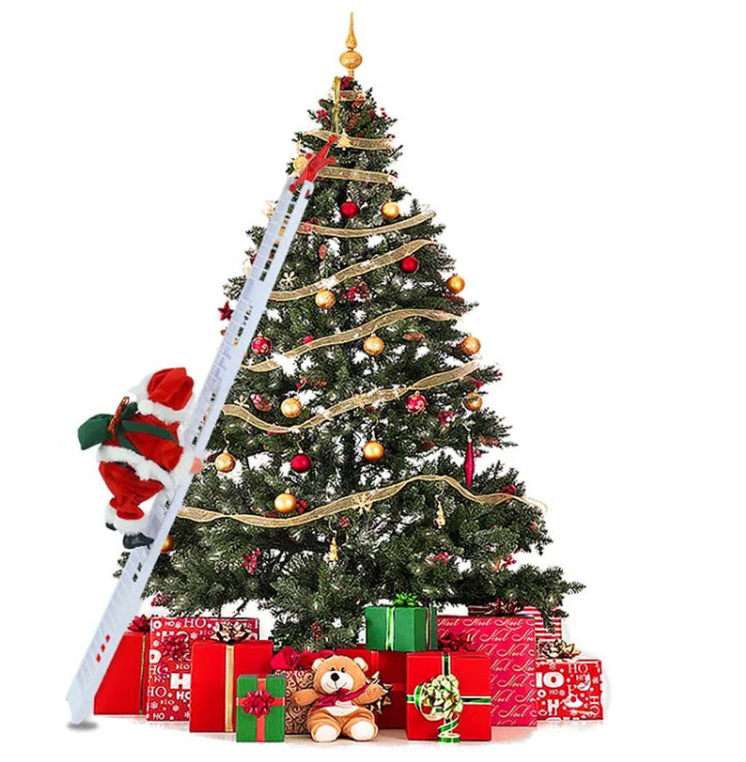 2024 Santa Claus Baby Climbing Ladder Christmas Tree Ornaments Etsy