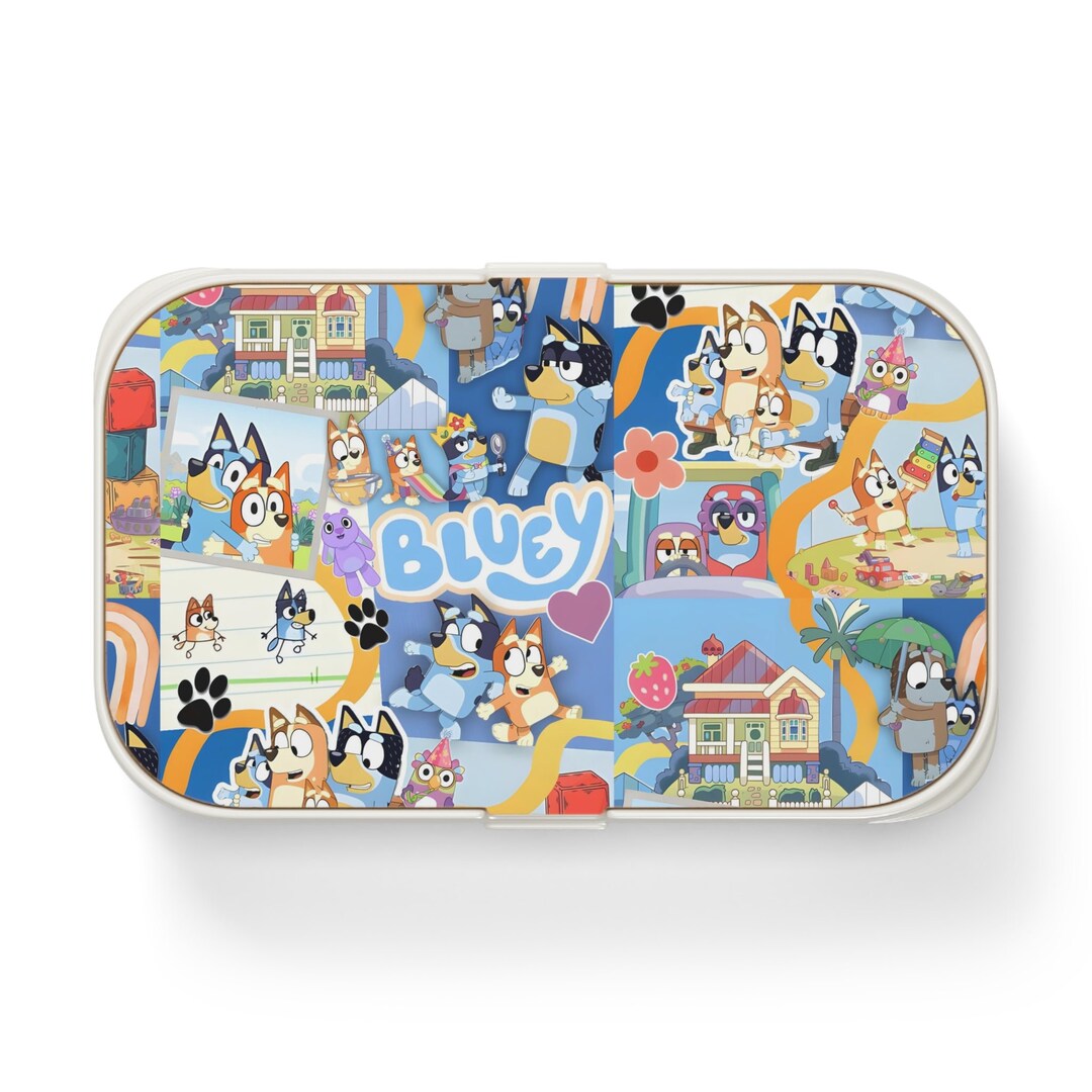 Bluey Playtime Collage Bento Lunch Box Etsy