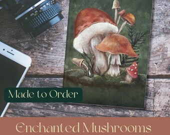 Diario de tapa dura de la familia de los hongos: diario de un amante de la naturaleza