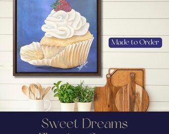 Impresión artística de cupcakes: lienzo de galería Sweet Dreams