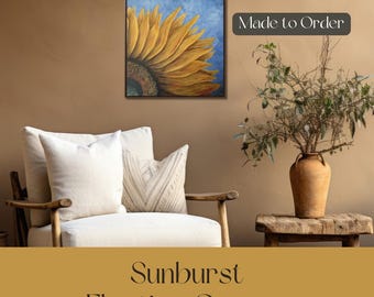 Lienzo de girasoles para pared: decoración floral