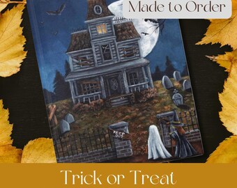 Diario de Halloween personalizado: Recuerdo artístico "Truco o trato"