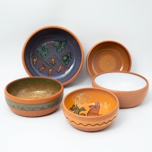Bowls M | Handmade by Cerámicas Seminario Pottery from Peru | 4.5" Diameter x 2" Height | Food-Safe & Lead-Free