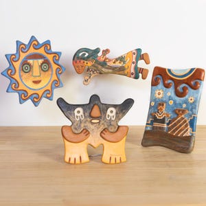 Art Piece Original by Pablo Seminario | Handcrafted Ceramic | Pre-Columbian Inspired Design | Artistic Accent Piece from Peru