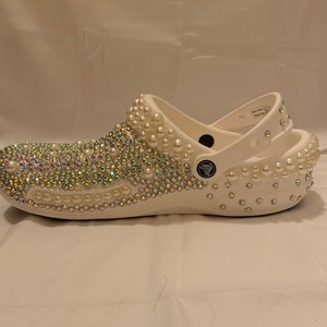 Wedding crocs etsy deals