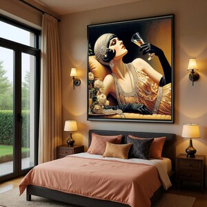 Art Deco Wall Art "the Pause That Refreshes" Printed on Premium Matte ...