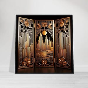 Photo inspiration: Visual Reference: Art Deco Deco Screen Detail Printed On Classic Matte Paper