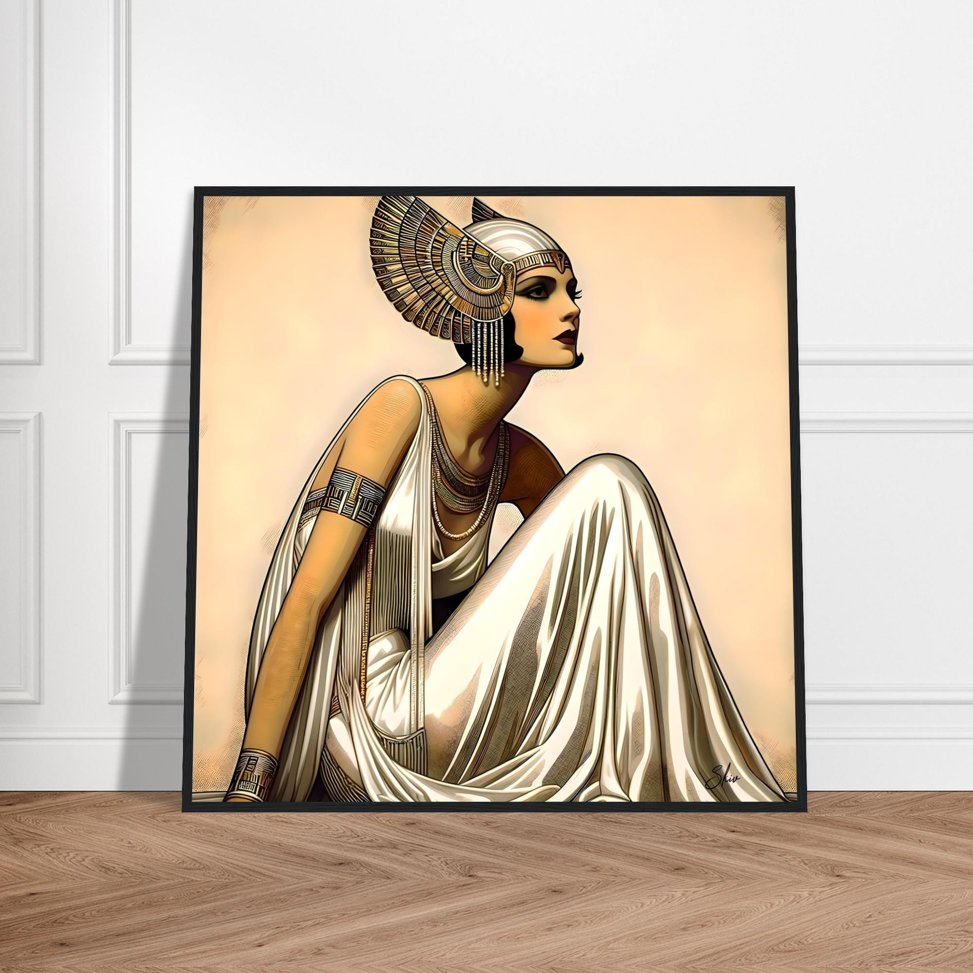 Art Deco Framed Poster – 'aegyptus' Egyptian Revival Print - Etsy