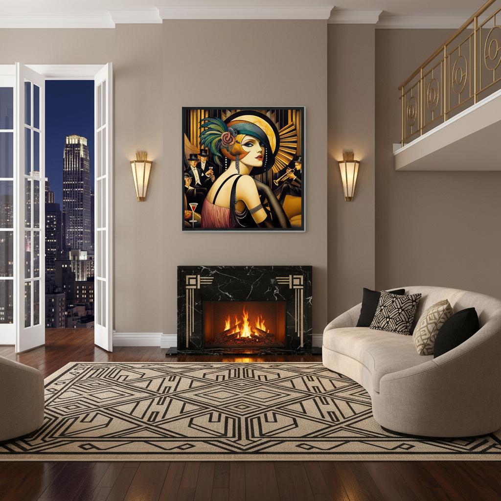 Art Deco 'jazz Club' Poster – Framed Matte Wall Art - Etsy