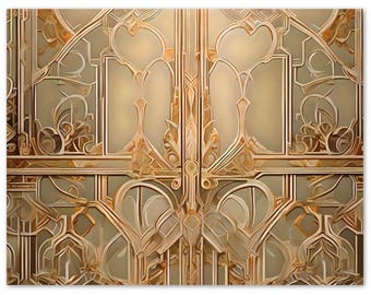 Art Deco "Elegant Note Cards" 10 Blank Stationery with 10 Envelopes