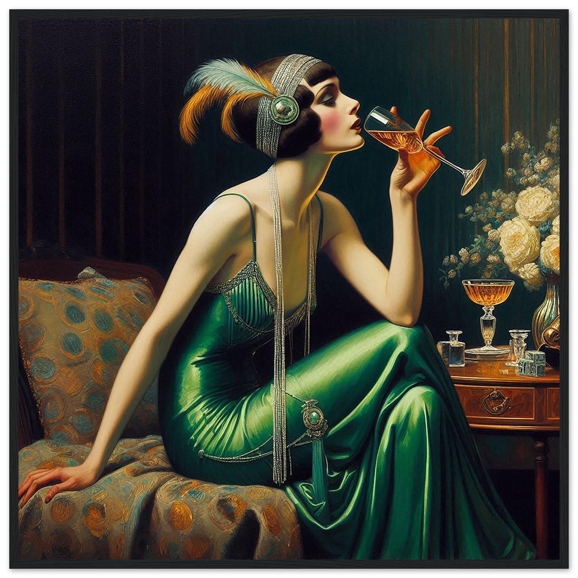 Art Deco Woman Print, 