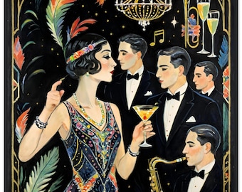 Follies Flapper Art Print 8 X 10 - Art Deco - Jazz Age - Burlesque ...