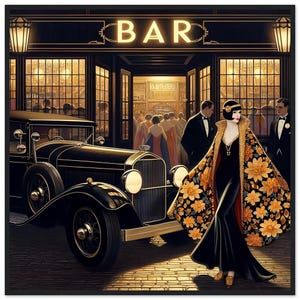 At Deco Wall Art &quot;Social Butterfly&quot; Printed on Premium Matte Paper Framed in Wood. Retro, modern, minimalist.