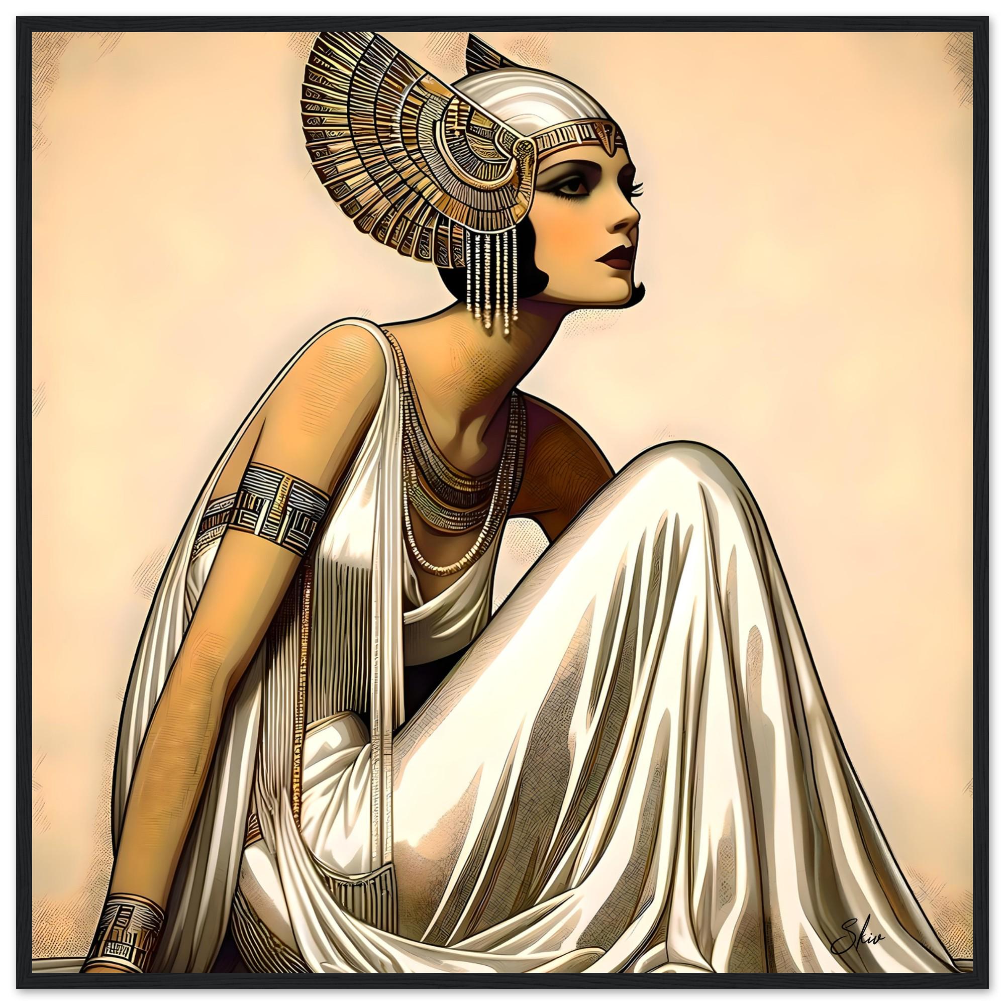 Art Deco Framed Poster – 'aegyptus' Egyptian Revival Print - Etsy
