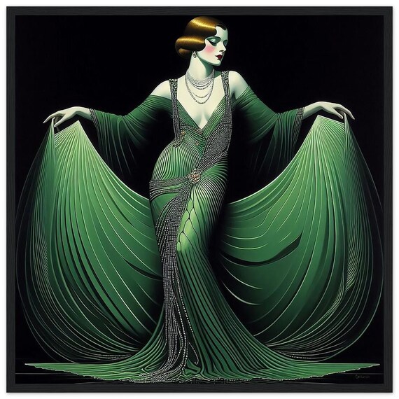 green emerald velvet dress Cowl Neck 50s Open Back Vintage Emerald Green Dress main image 1