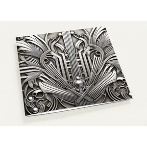 Biglietti di auguri Art Deco "Intricate" - 10 biglietti di auguri vuoti / motivo Art Deco / 10 buste standard (disponibili solo negli USA e in CANADA, non in rilievo)