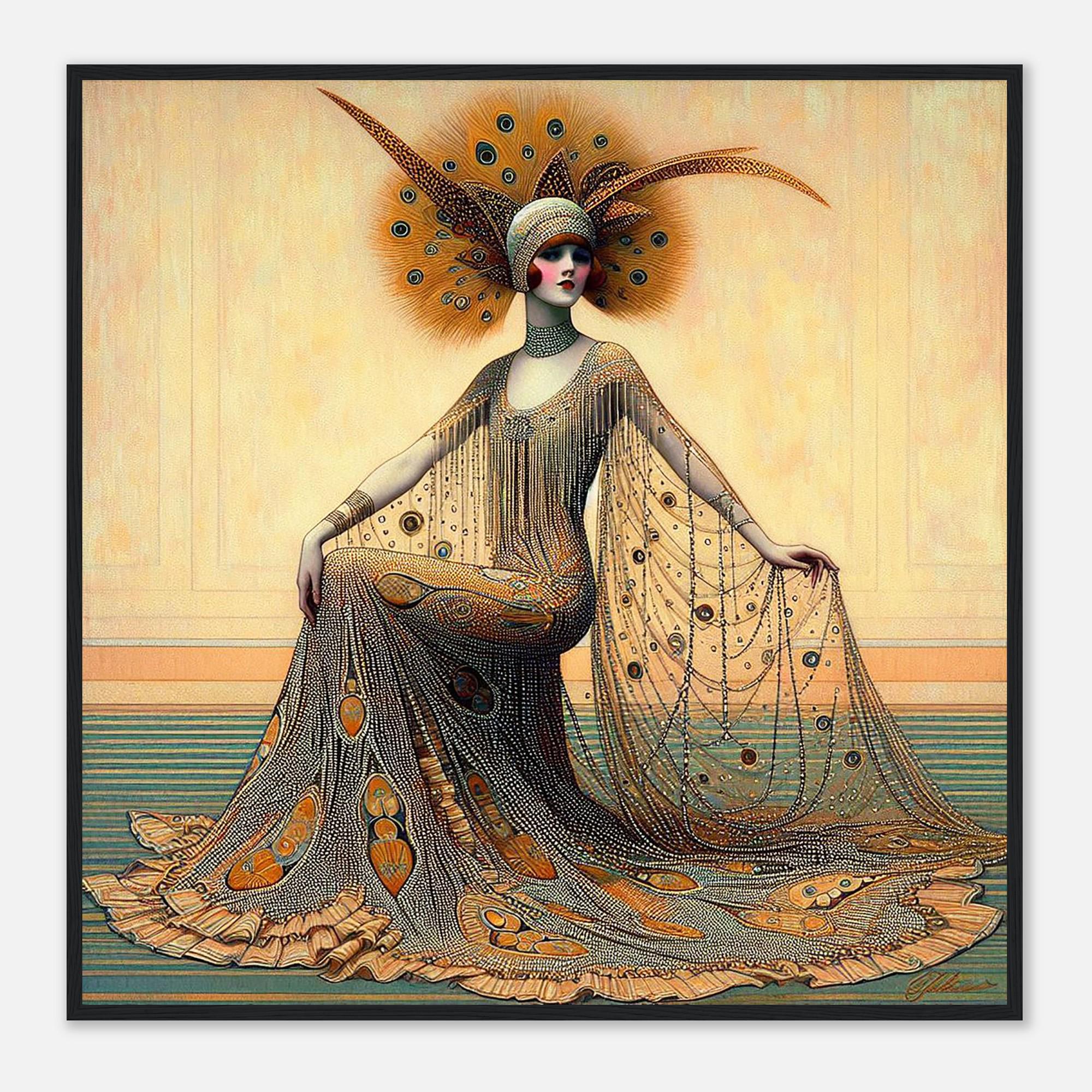Art Deco Wall Art “graceful” Framed | Vintage Glam Decor | Elegant