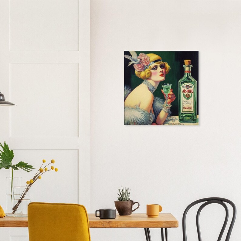 Art Deco "the Taste That Refreshes" | Absinthe Slim Canvas Print, 1920s ...