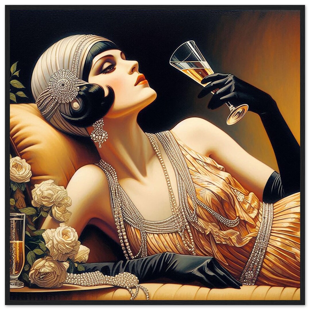 Art Deco Wall Art "the Pause That Refreshes" Printed on Premium Matte ...