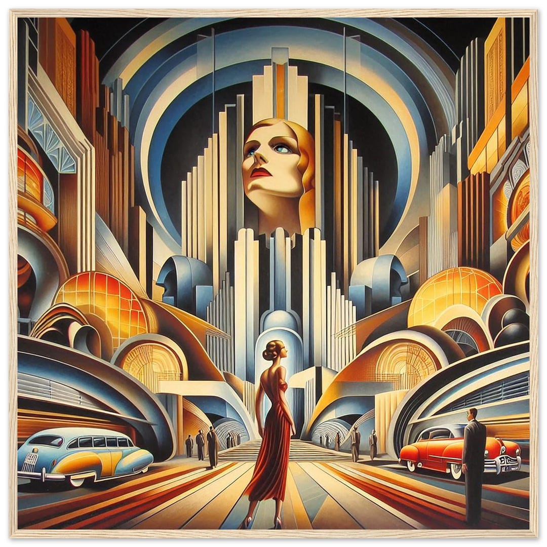 Art Deco Detroit Mural: 