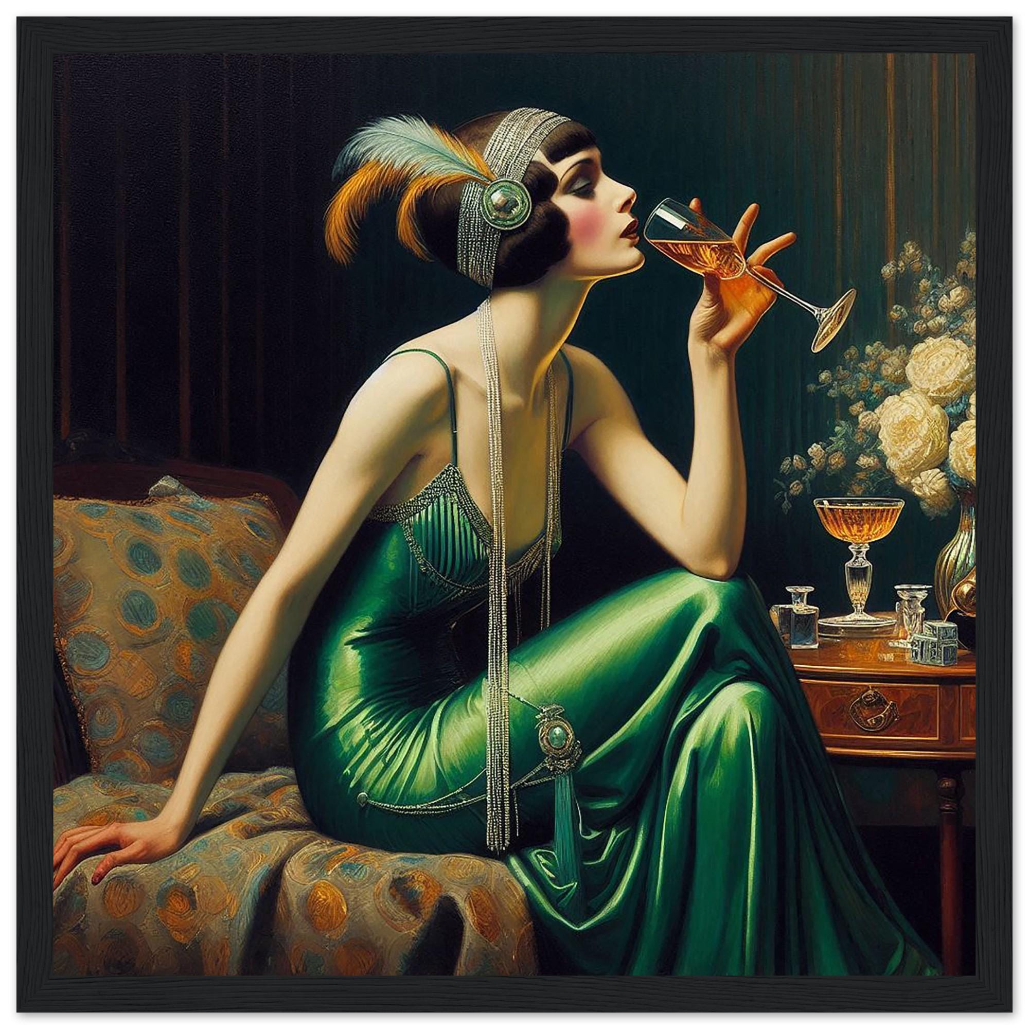 Art Deco Woman Print, 