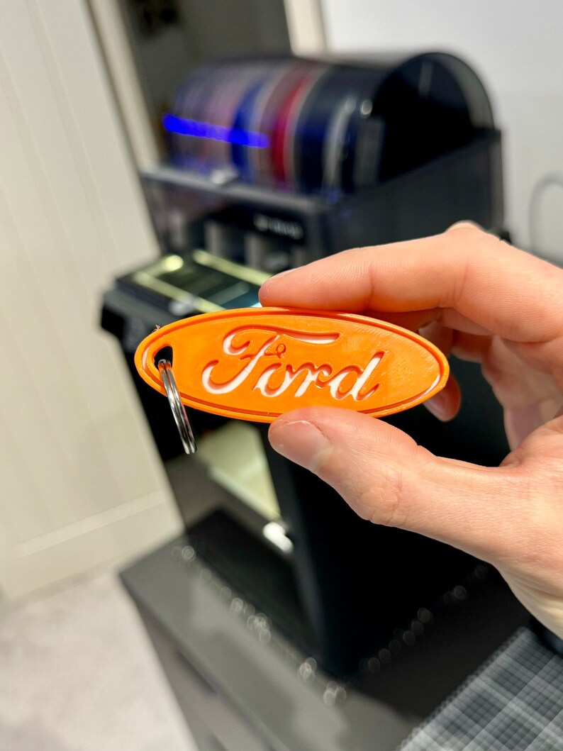 Ford Keychain Script Ford - Keychain - Etsy