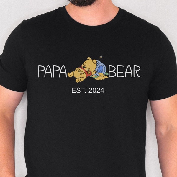 Custom Papa Bear Shirt, Dad Shirt, Father's Day t-shirt, husband present, family shirt matching shirts, Father's Day Gift