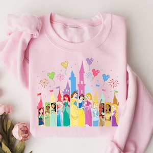 Princess Castle Sweatshirt,Kids Disney Castle,Disney Girl Trip,Princess Shirt, Princess Castle, Disney Family Trip