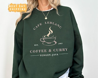 Cafe Leblanc T-shirt Sweatshirt Hoodie, Persona 5 Shirt, Game Shirt, Coffee & Curry, Megami Tensei Shirt, Makoto Yuki Shirt, Persona Shirt
