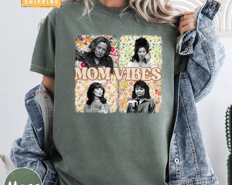 Vintage 90s Mom Vibes Comfort Colors Shirt, Retro Funny Cool Mom Club Tee, Retro Mother's Day Gift Shirt, Mom Life Shirt for Stylish Moms