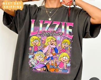 Lizzie McGuire Bootleg Comfort Colors Shirt, Disneyland Girl Trip Disney World Vacation Tee 2000s Nostalgia