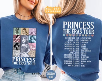 Princess The Eras Tour Sweatshirt, Retro Disney Princess Sweater, Fairytale Concert-Inspired Crewneck, Magical Disney Gift for Her