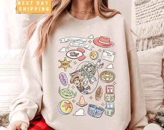 Coquette Bow You’ve Got a Friend in Me Sweatshirt, Girly Toy Story Sweater, Woody Buzz Pastel Disney Friends Pullover