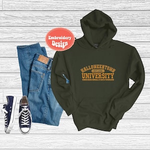 Embroidered Halloweentown Sweatshirt and Hooide  Embroidered Fall Sweatshirt, Spooky Season, Halloweentown University Est 1998 Hoodie