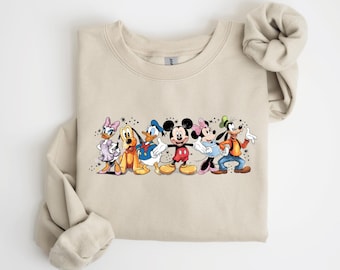Mickey and Friends Sweatshirt, Mickey and Co. Crewneck, Unisex Disney Sweatshirt, Mickey Trip, Family Vacation Disney Shirt