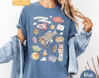 Coquette Bow You’ve Got a Friend in Me Comfort Colors Shirt, Girly Toy Story Tee, Woody Buzz Disney Friends Pastel Park Day Top