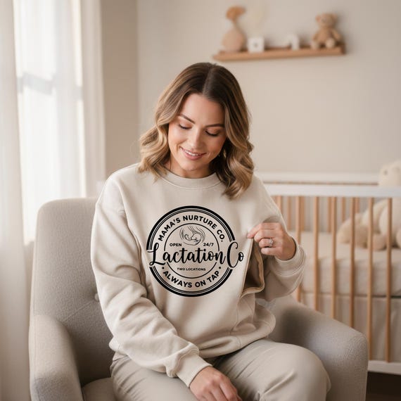 Breastfeeding Hoodie: Mama Boobery Sweatshirt - Mama's Nurture Co New Mom Wear