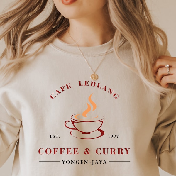 Cafe Leblanc T-shirt Sweatshirt Hoodie, Persona 5 Shirt, Game Shirt, Coffee & Curry, Megami Tensei Shirt, Makoto Yuki Shirt, Persona Shirt