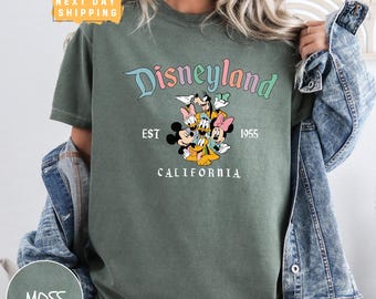 Disneyland Shirt, Comfort Colors Disneyland Est. 1955 California Tee, Mickey And Friends Shirt,Disney family shirt,Disneyland Vacation Shirt
