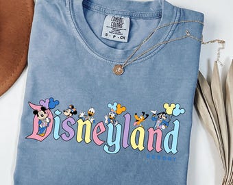Vintage Disneyland Resort Comfort Colors® Shirt, Retro Disney Parks Tee, Magic Kingdom Shirt, Disney Family Trip Shirt, Disneyworld Gift