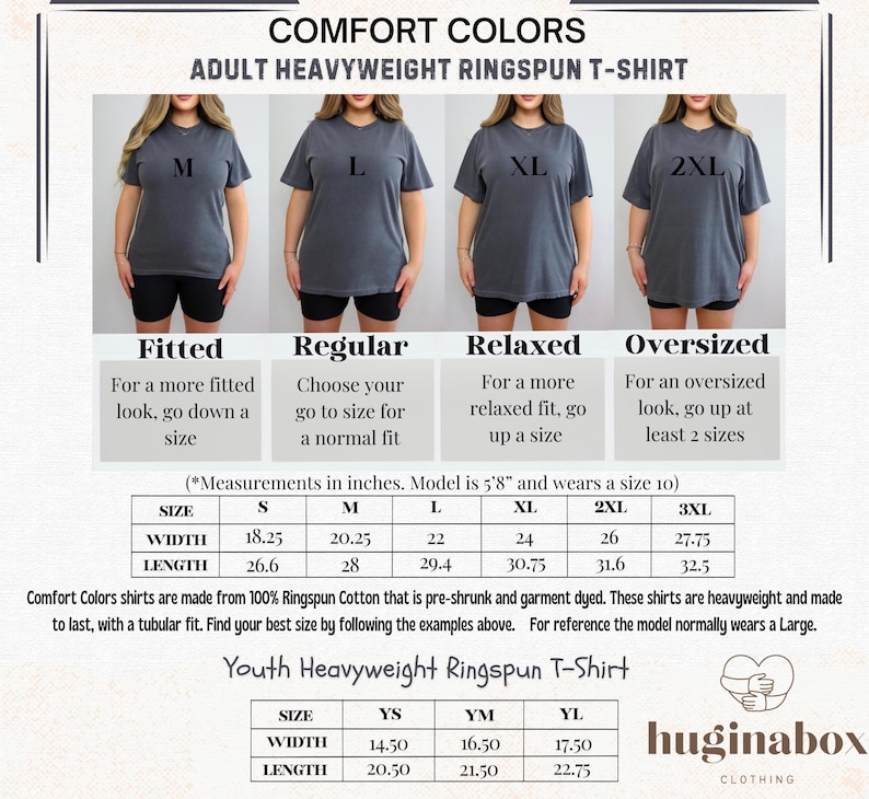 a women's t - shirt with measurements for each shirt