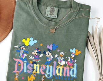 Vintage Disneyland Resort Comfort Colors® Shirt, Retro Disney Parks Tee, Magic Kingdom Shirt, Disney Family Trip Shirt, Disneyworld Gift
