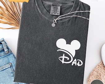 Camiseta Disney con colores reconfortantes para papá, divertida camiseta de Mickey para papá, camiseta de viaje familiar a Magic Kingdom, regalo para el Día del Padre, camiseta de vacaciones de Disney