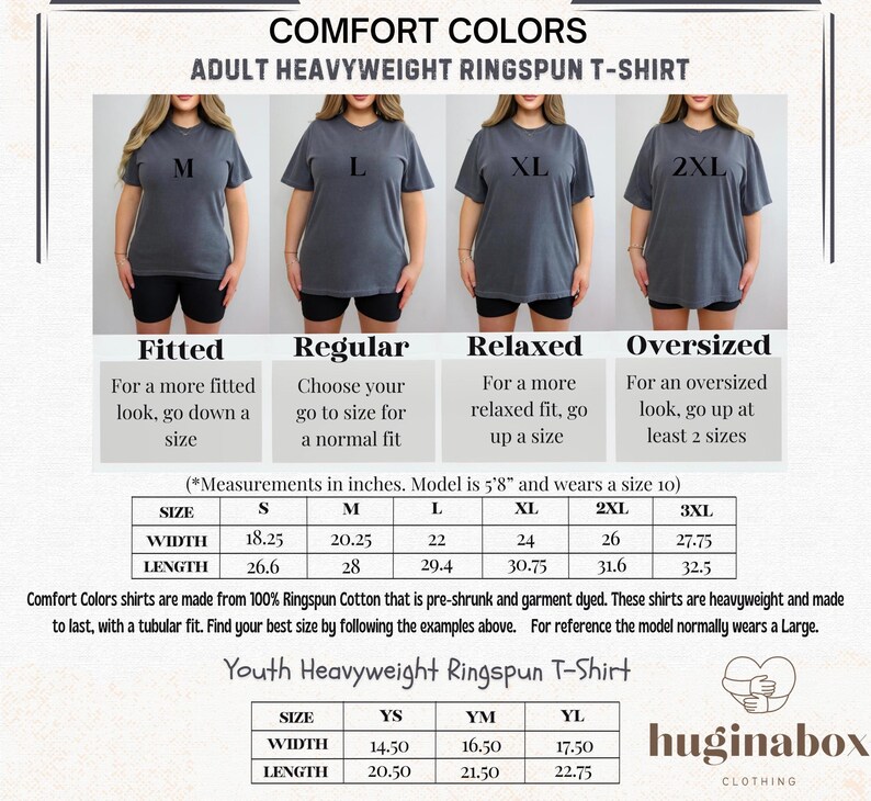 a women's t - shirt with measurements for each shirt