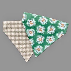 Squirrel Patrol Reversible Over-the-Collar Dog & Cat Bandana