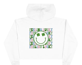 Crop Hoodie - FEELING LUCKY