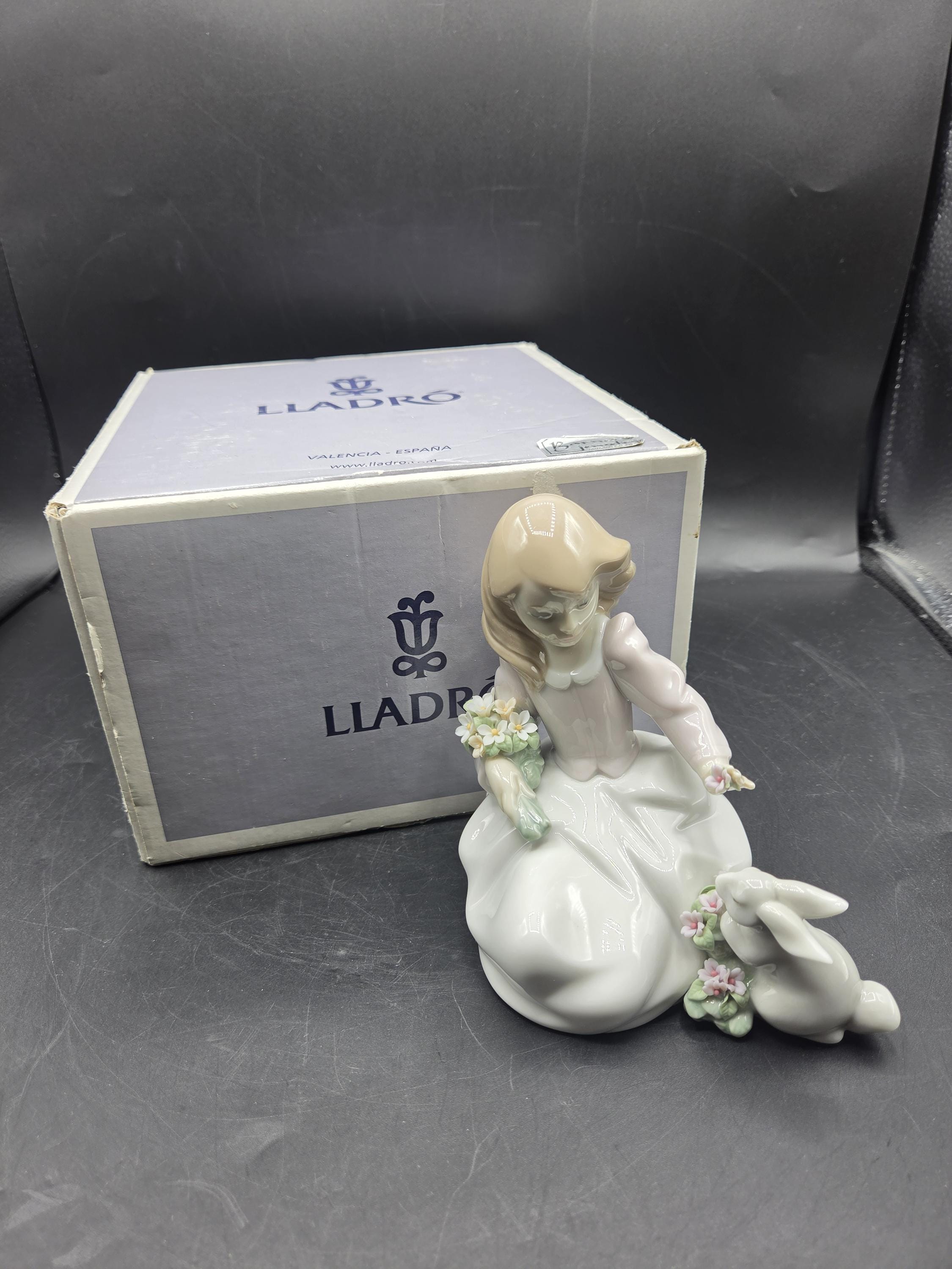 Lladro Girl With Bunny Rabbit - Etsy